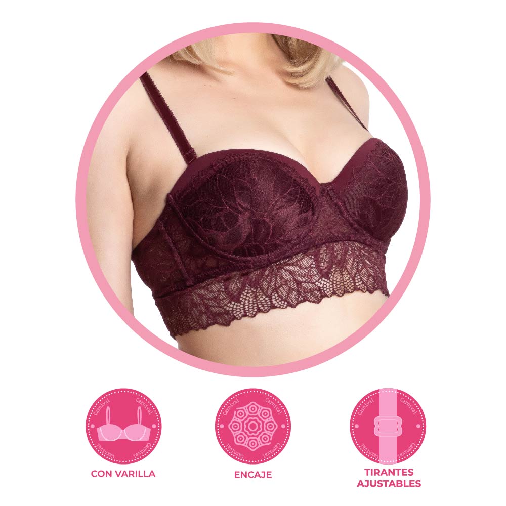 Brasier coordinable con encaje 24754 Lady Carnival Carnival