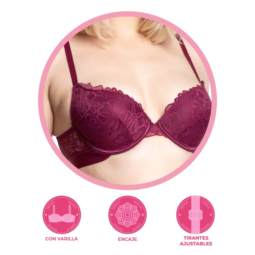 Brasier coordinable con encaje 24762 Lady Carnival Carnival