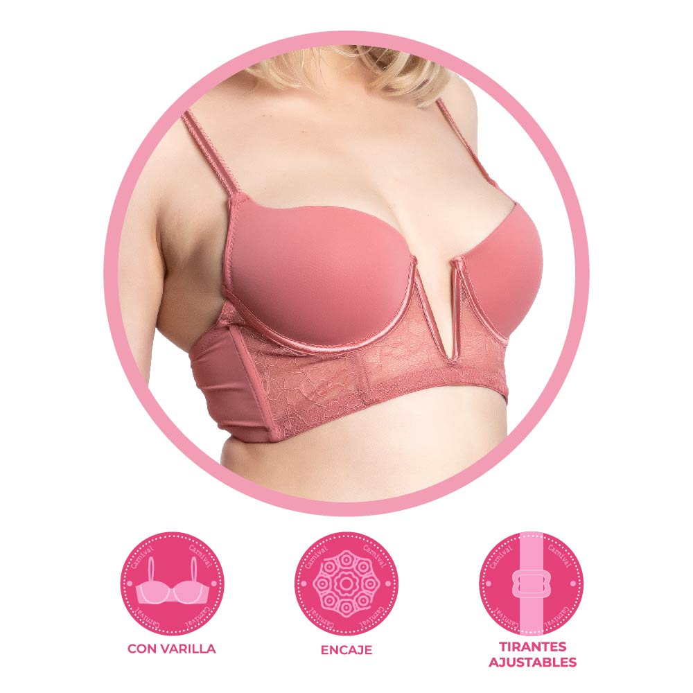 Brasier coordinable escote profundo 24764 Lady Carnival