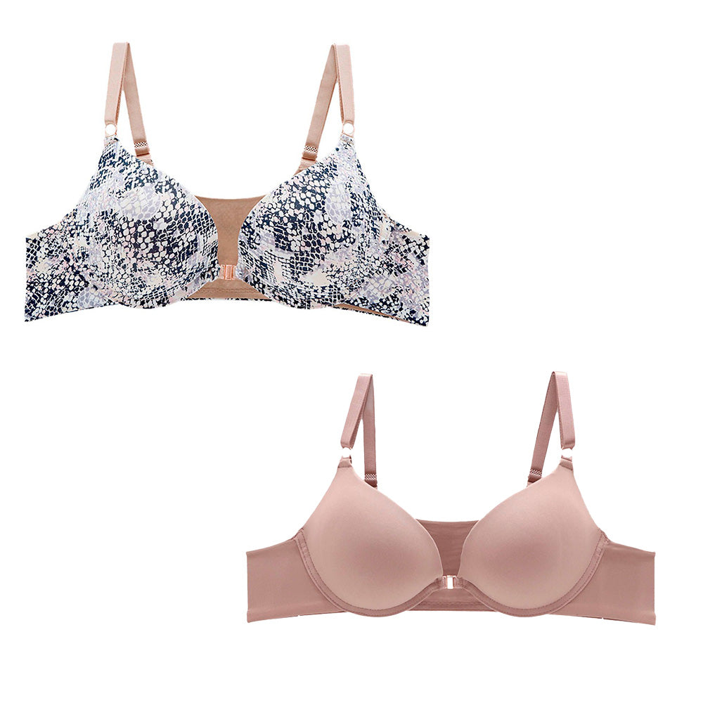 Set de dos bras con broche al frente 24823 Carnival