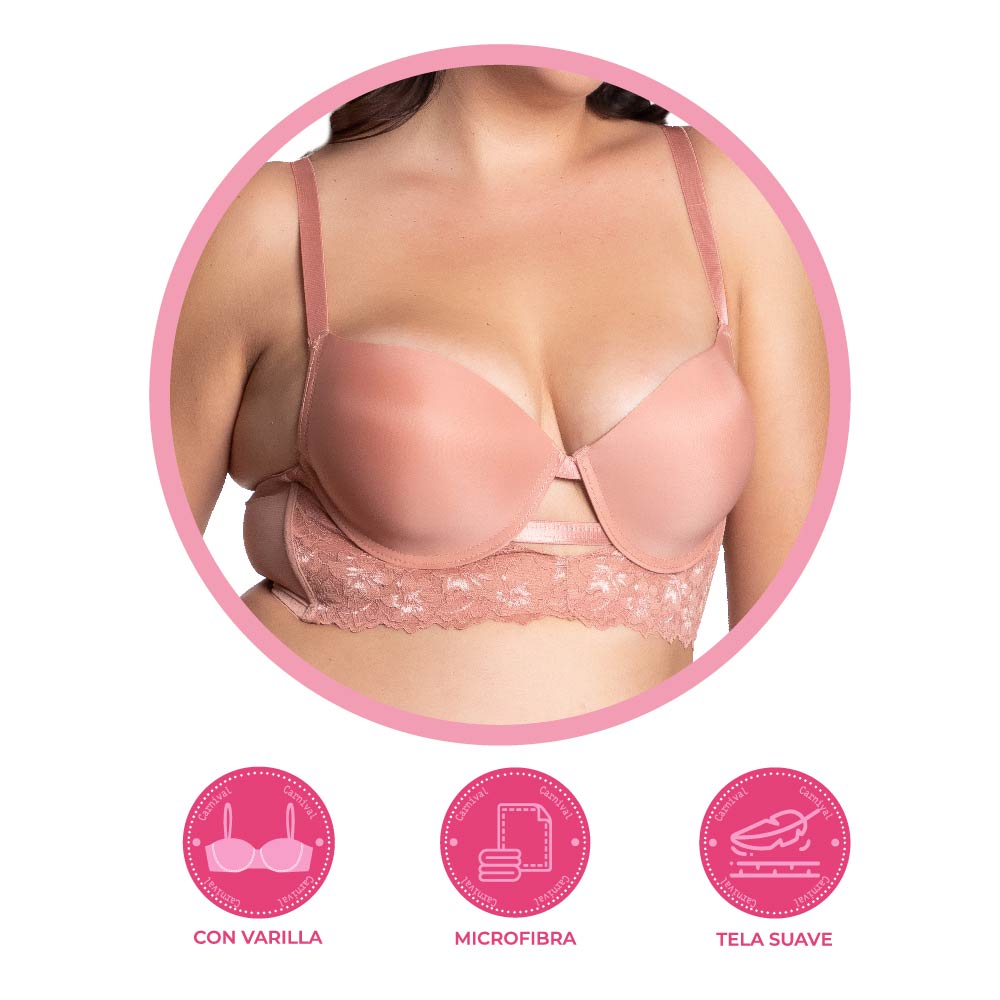 Brasier coordinable de talla extra 24833 Lady Carnival Carnival