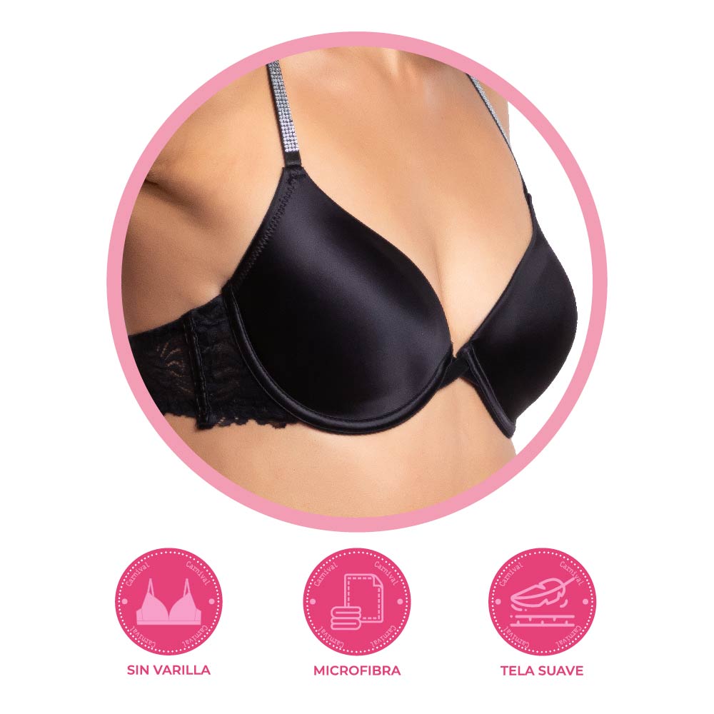 Brasier coordinable con brillos 24867 Lady Carnival