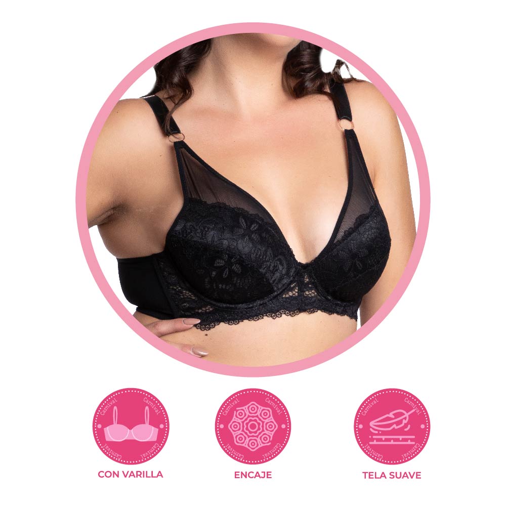Coordinating plus size bra 24868 Lady Carnival