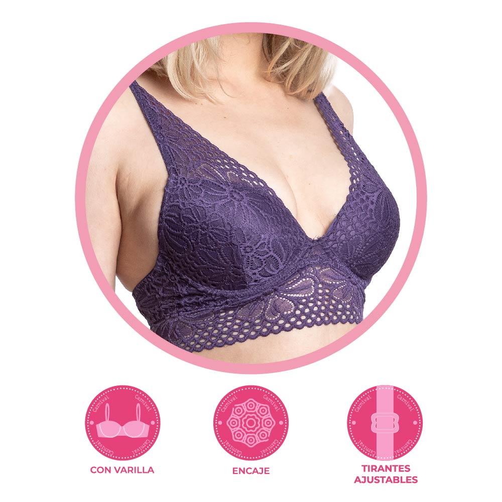 Brasier coordinable copa de gota 24888 Lady Carnival Carnival