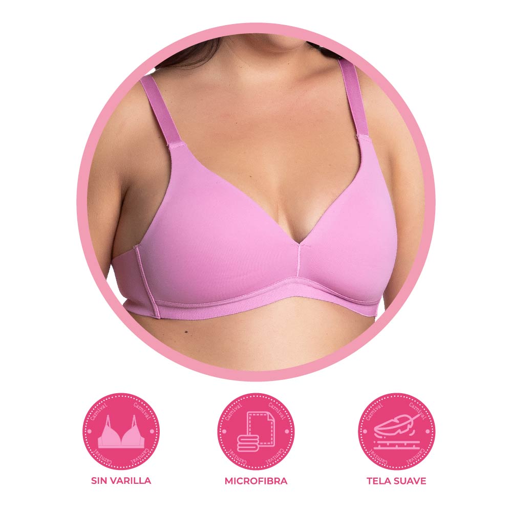 Brasier coordinable de talla extra sin varilla 24903 Lady Carnival Carnival