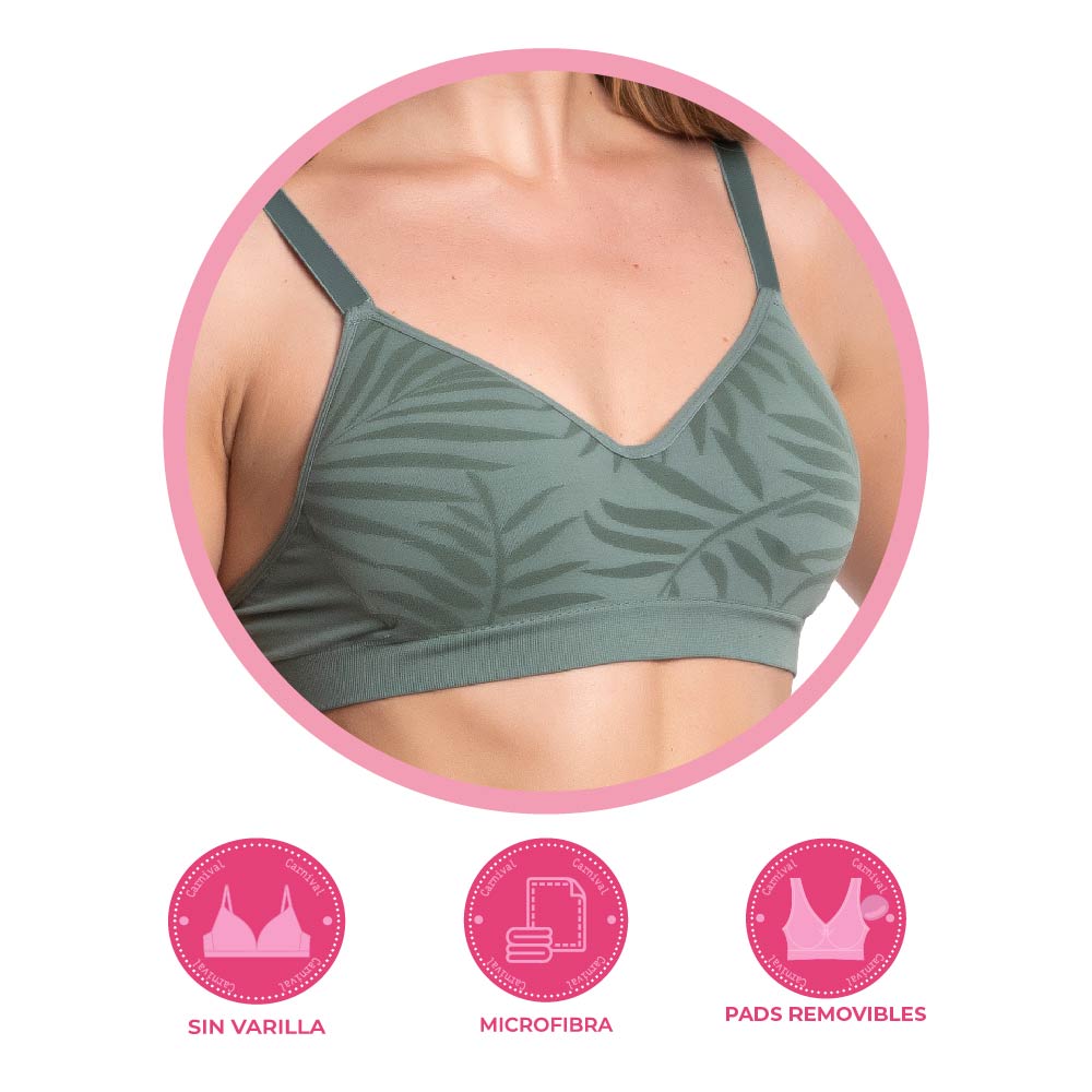 Brasier coordinable sin varilla 24938 Carnival Fashion