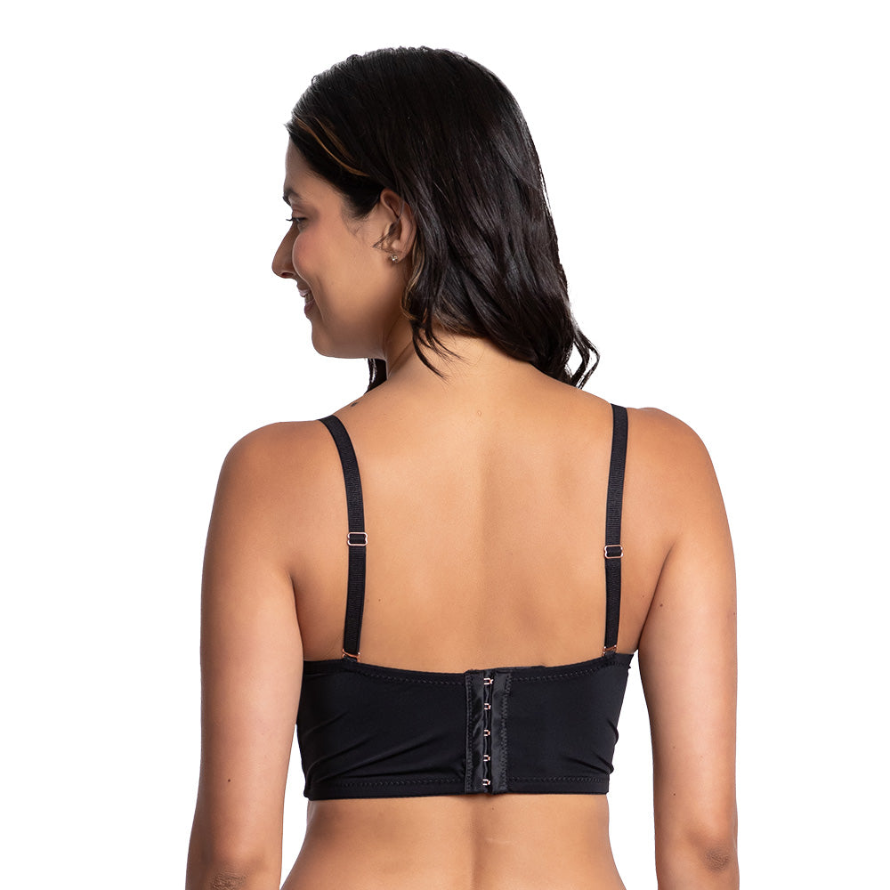 Brasier coordinable de peto largo efecto terciopelo 24949 Carnival Fashion