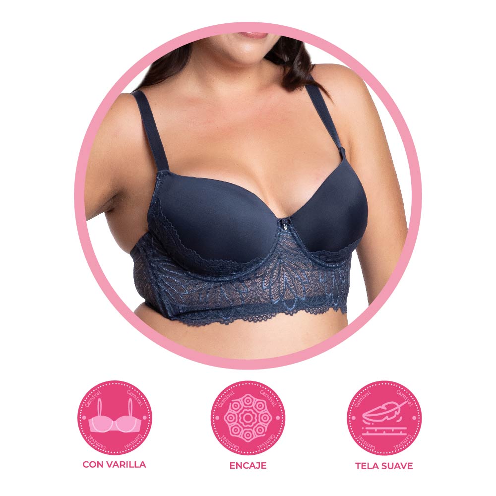 Coordinating plus size bra 24964 Lady Carnival
