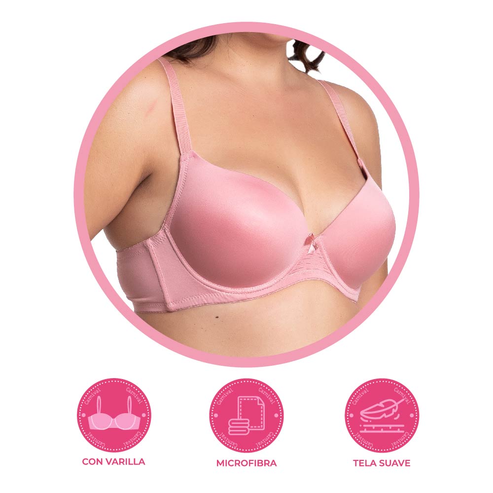 Brasier coordinable de talla extra con varilla 24983 Lady Carnival Carnival