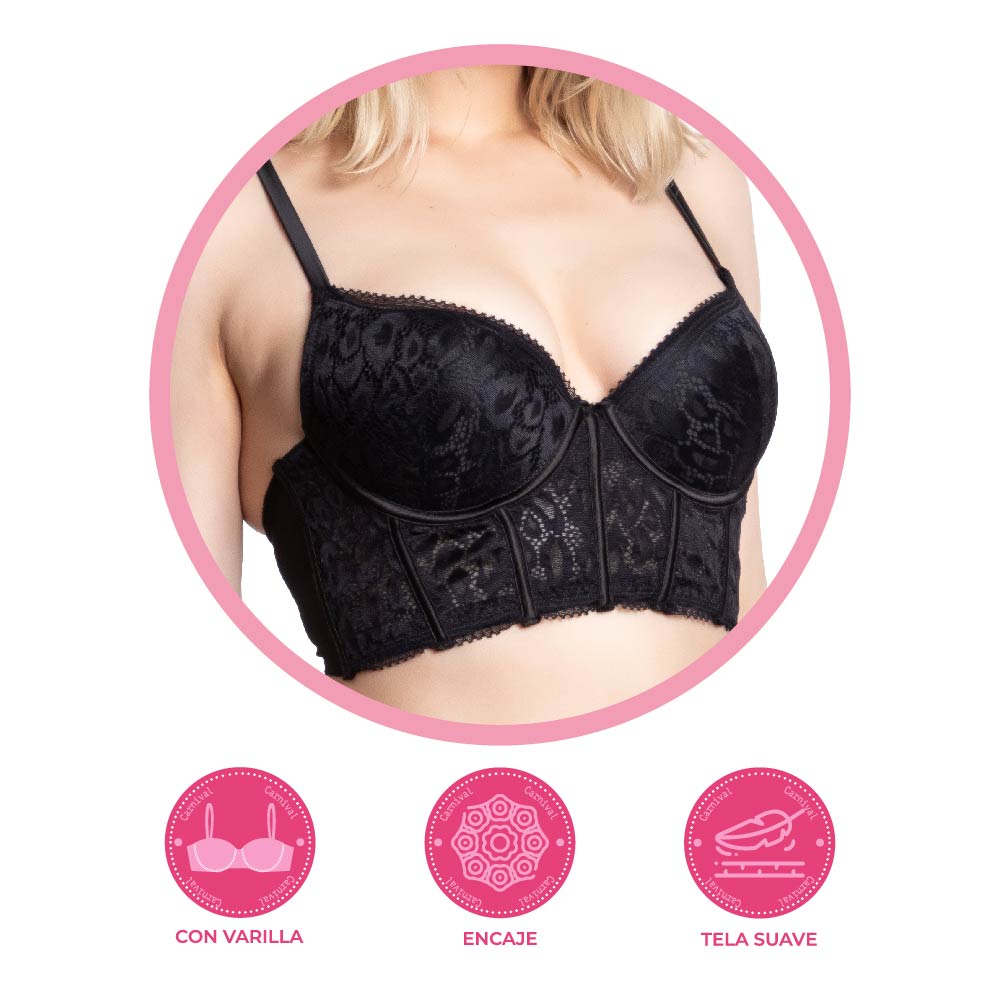 Coordinating long bib bra 24984 Lady Carnival