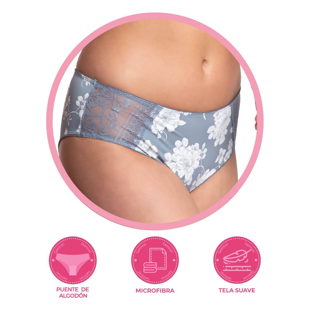 Panty coordinable estampado flores 74991 Carnival