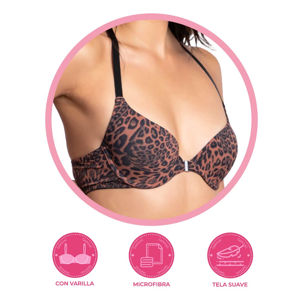 Brasier coordinable con broche al frente 24993 Carnival Carnival