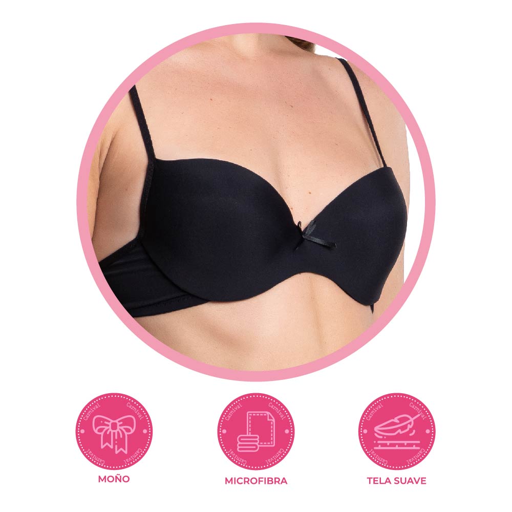 Brasier negro coordinable con varilla 25007 Teens Carnival