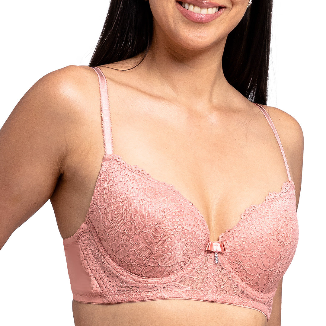 Brasier con varilla y encaje en copas 25050 Lady Carnival