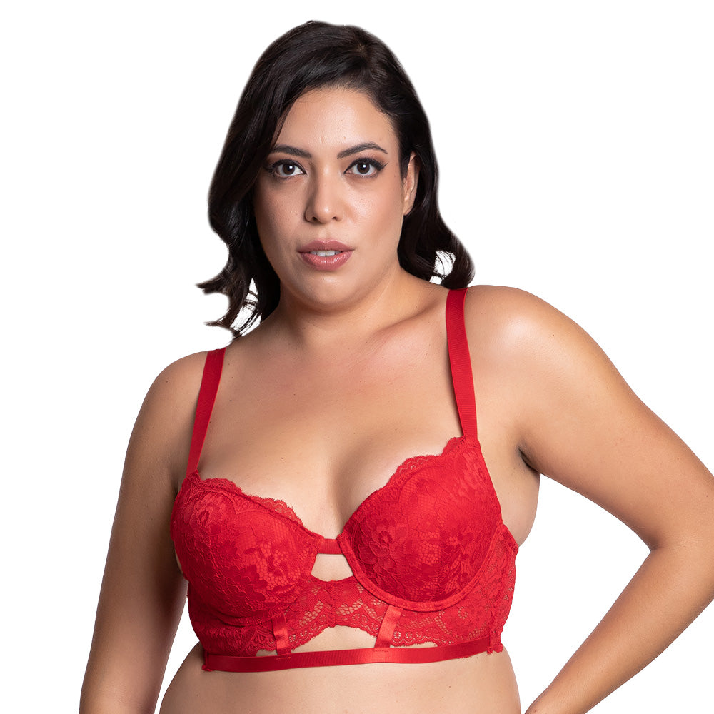 Brasier coordinable de talla extra con encaje 25062 Lady Carnival Carnival