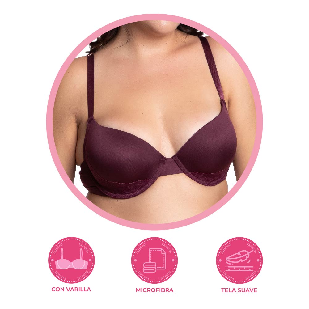 Brasier talla extra con detalles de encaje 25089 Carnival Carnival