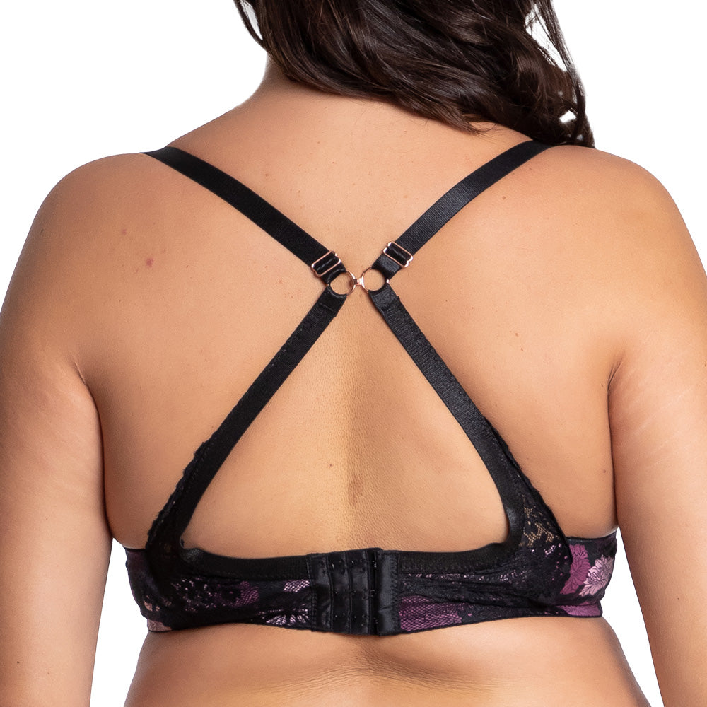 Brasier talla extra estampado con detalles de encaje 25089 Carnival