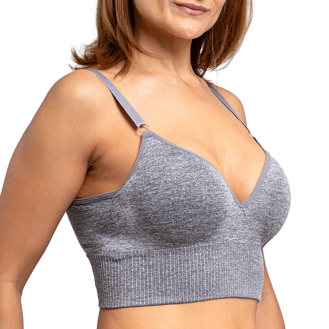 Brasier básico gris estilo deportivo 25106F Fashion