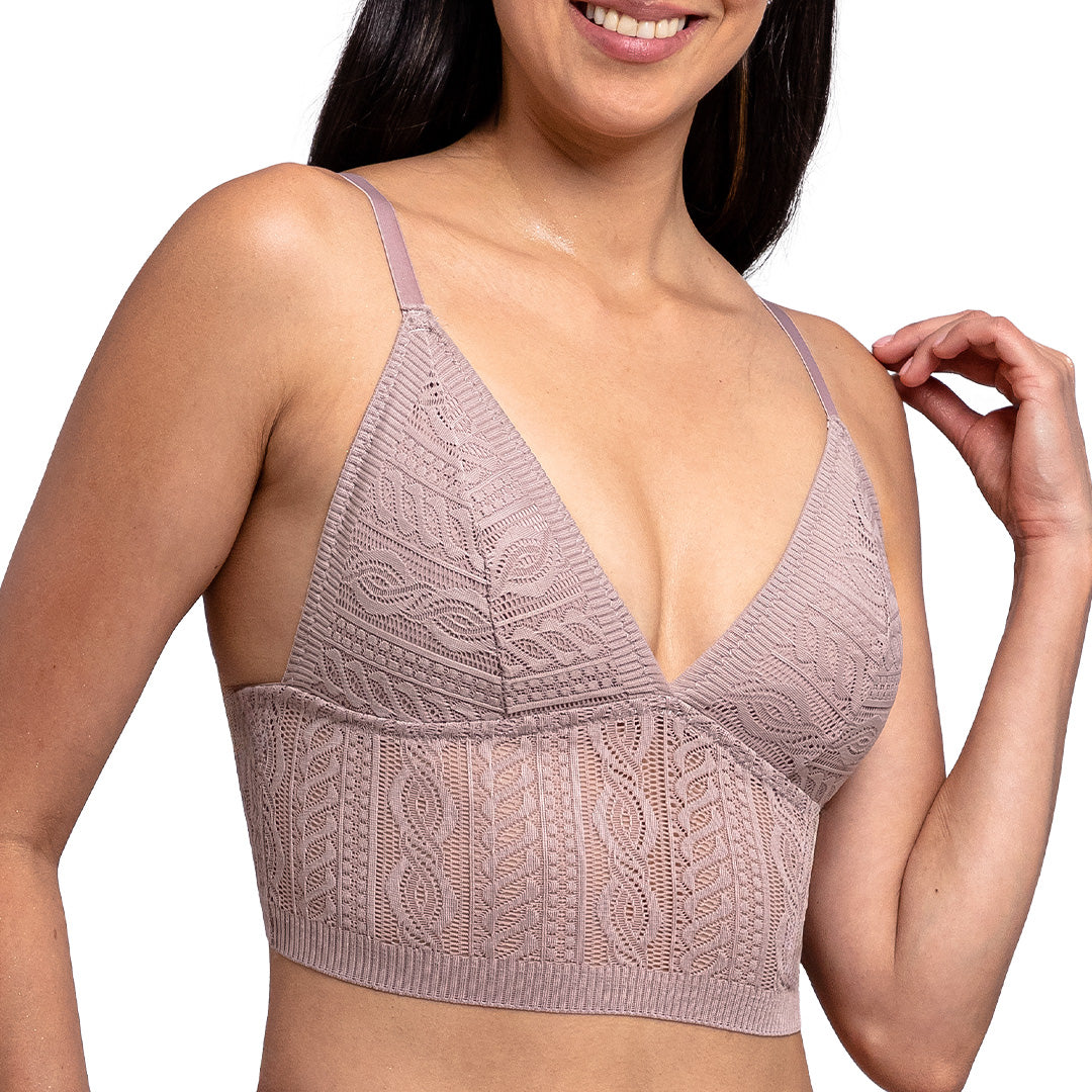 Bralette sin varilla, copas triángulares y pads removibles 25304F Fashion