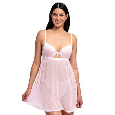 Babydoll de mesh 3360L Lady Carnival
