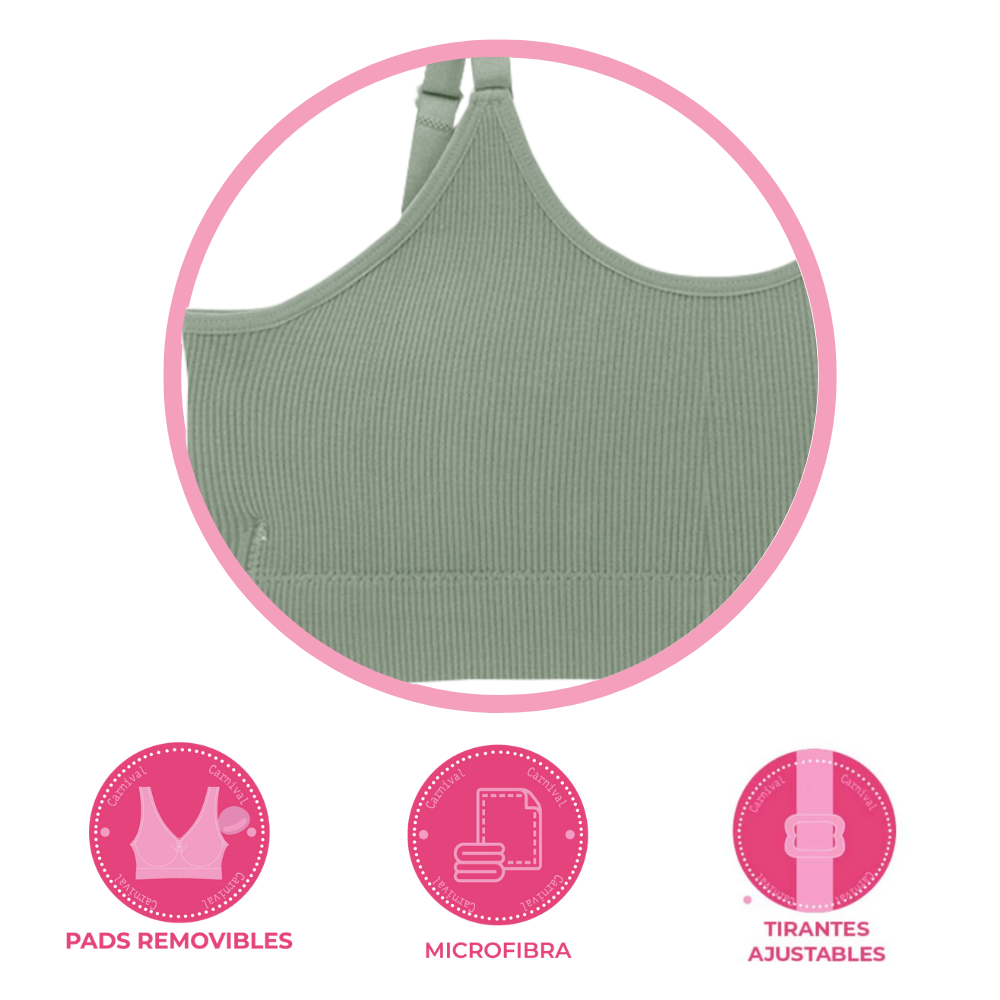 Set de 2 top teen con almohadillas removibles DP4398 002 Teens