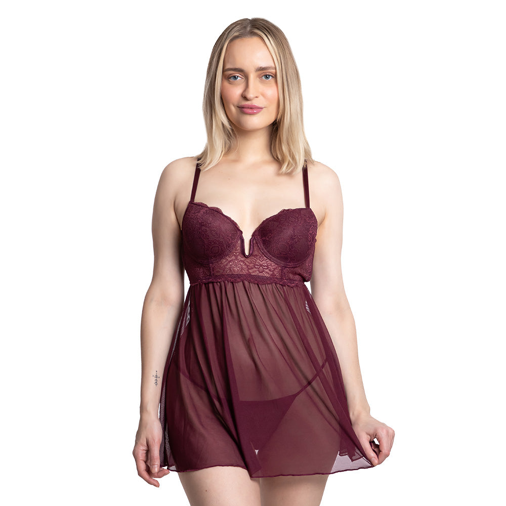 Baby doll con escote profundo 4740 Lady Carnival Carnival