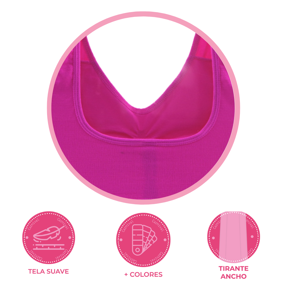 Duopack top deportivo de seamless 5360 Carnival.