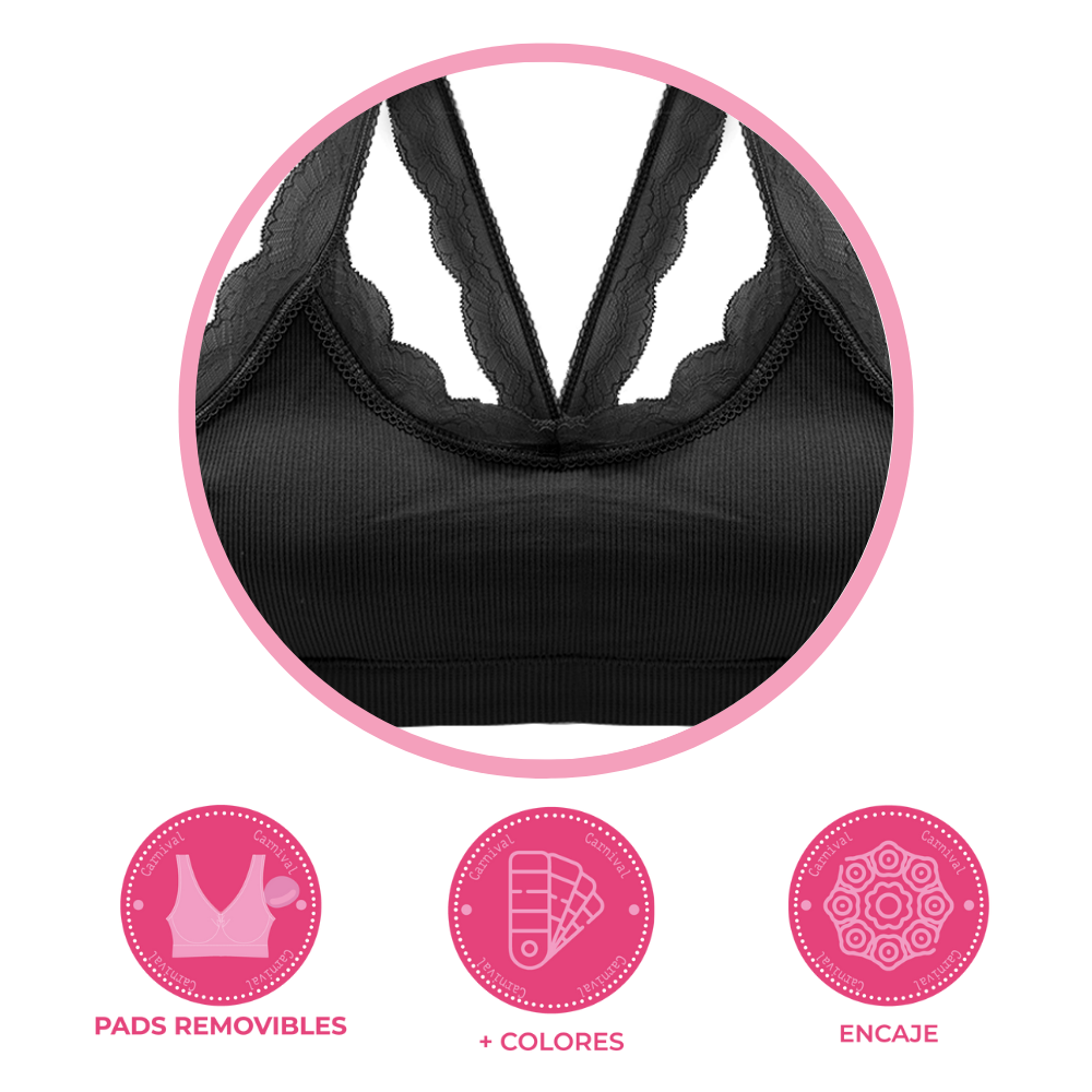 Top seamless con detalles de encaje 5363 Carnival