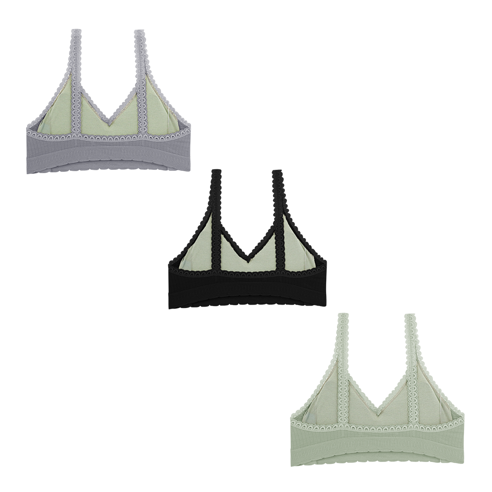 Set de 3 top con almohadillas removibles TP5374 002 Carnival Carnival Lenceria