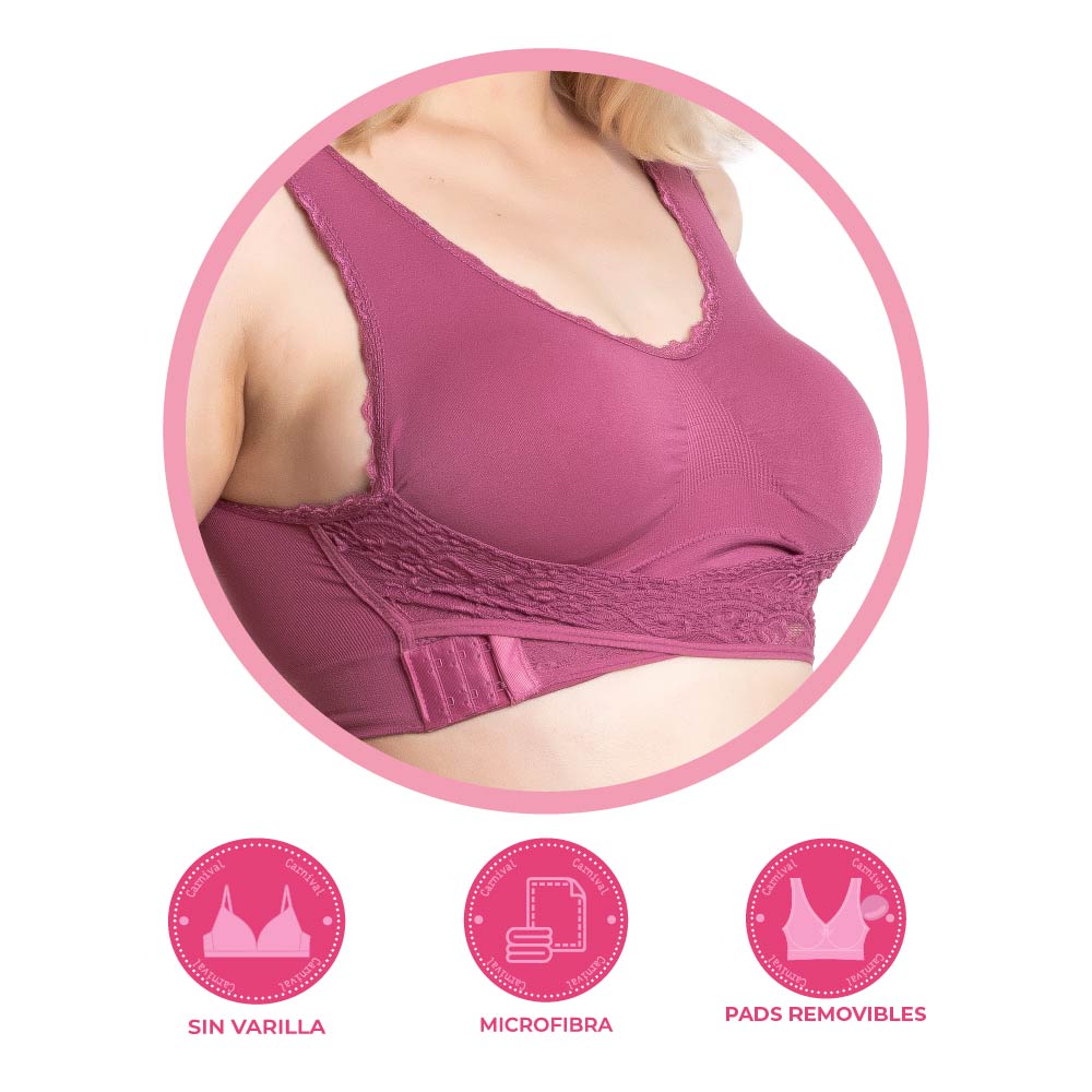 Set de 2 tops seamless con detalles de encaje 5407 Carnival Fashion Carnival
