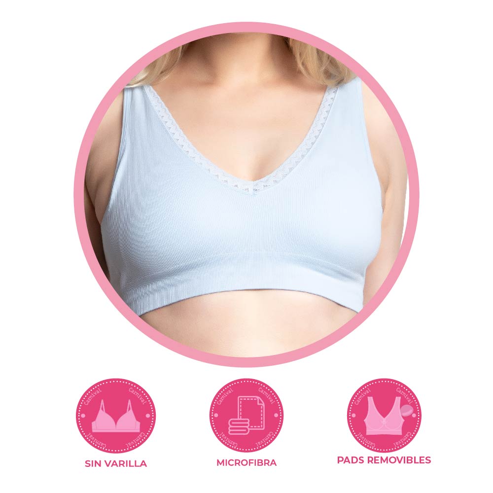 Top coordinable azul seamless 5431 Carnival Carnival