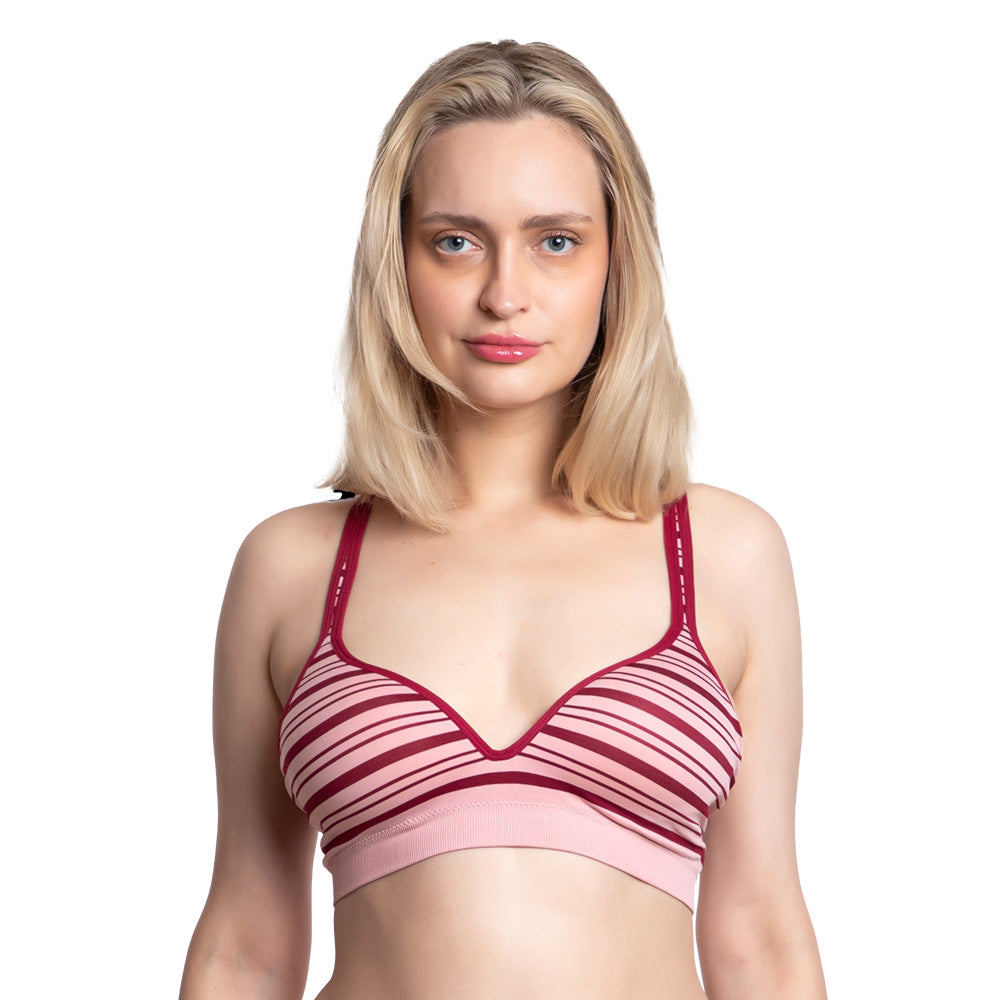 Brasier coordinable rosa con tirantes cruzados 5801 Carnival Carnival