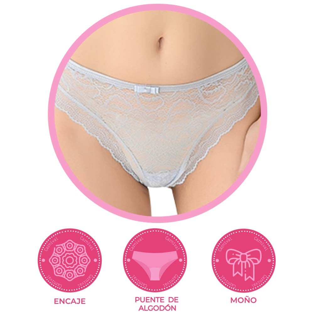 Tanga coordinable con detalles de encaje 64359 Lady Carnival Carnival