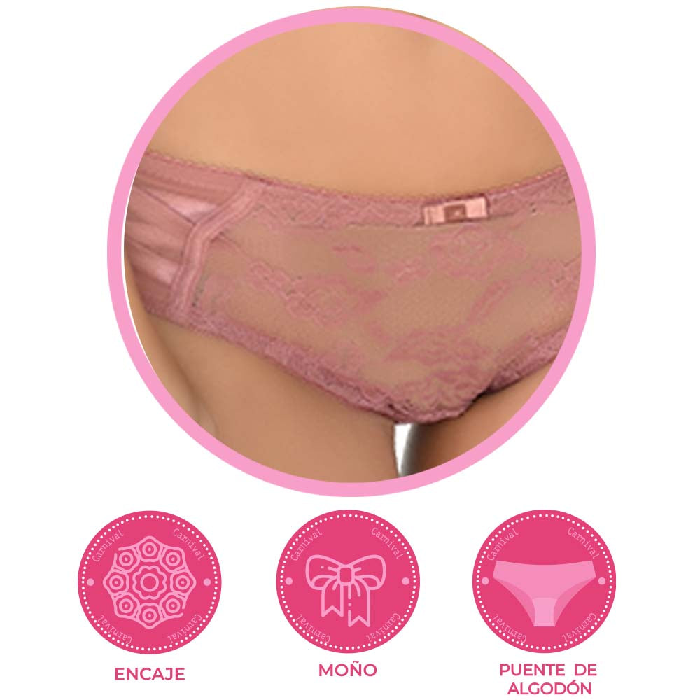 Pantie coordinable de encaje 64432 Lady Carnival