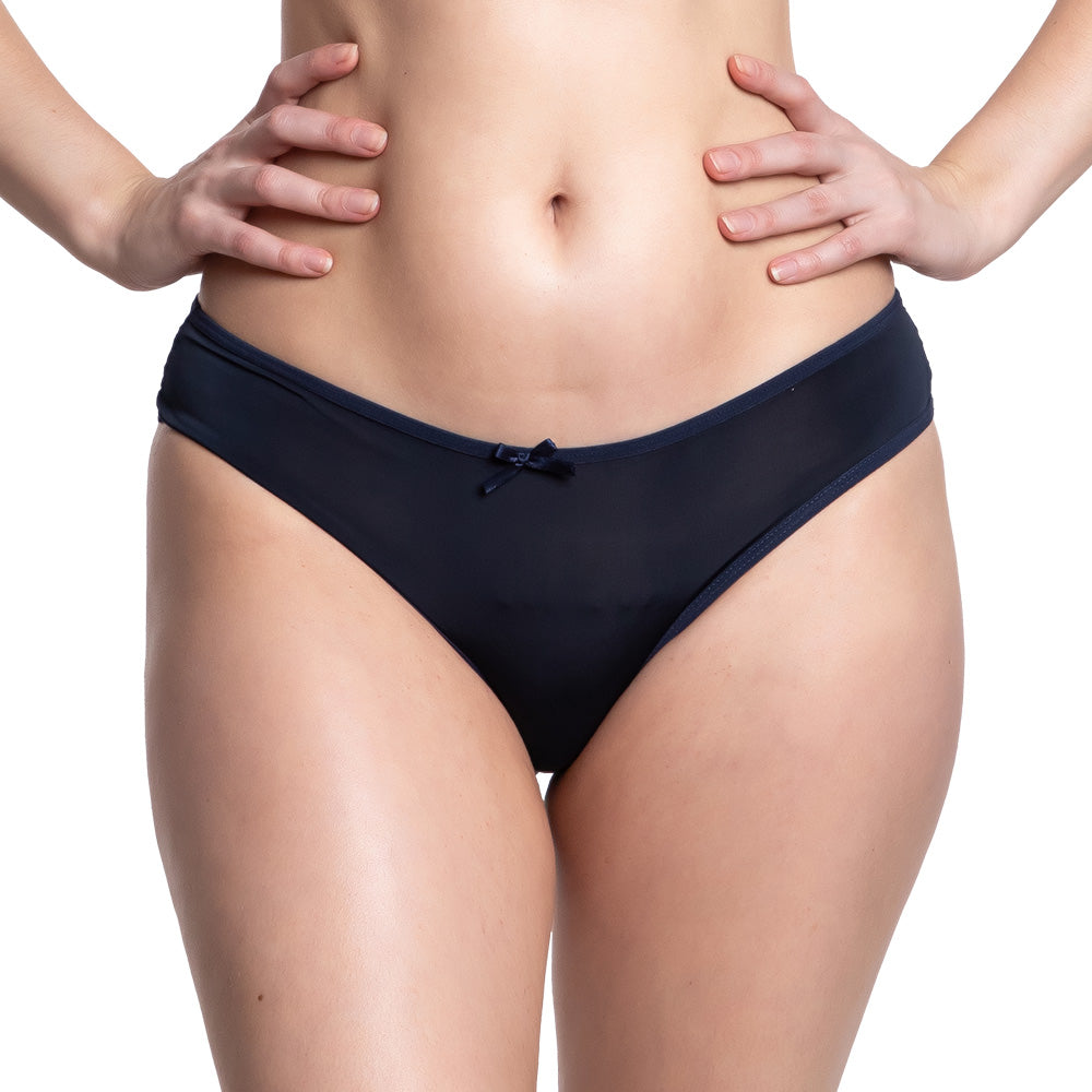 Panty azul coordinable con encaje 73973 Carnival Carnival Lenceria