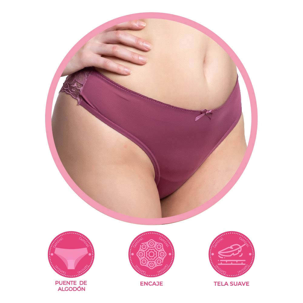Panty coordinable con detalles de encaje 74030 Carnival Carnival Lenceria