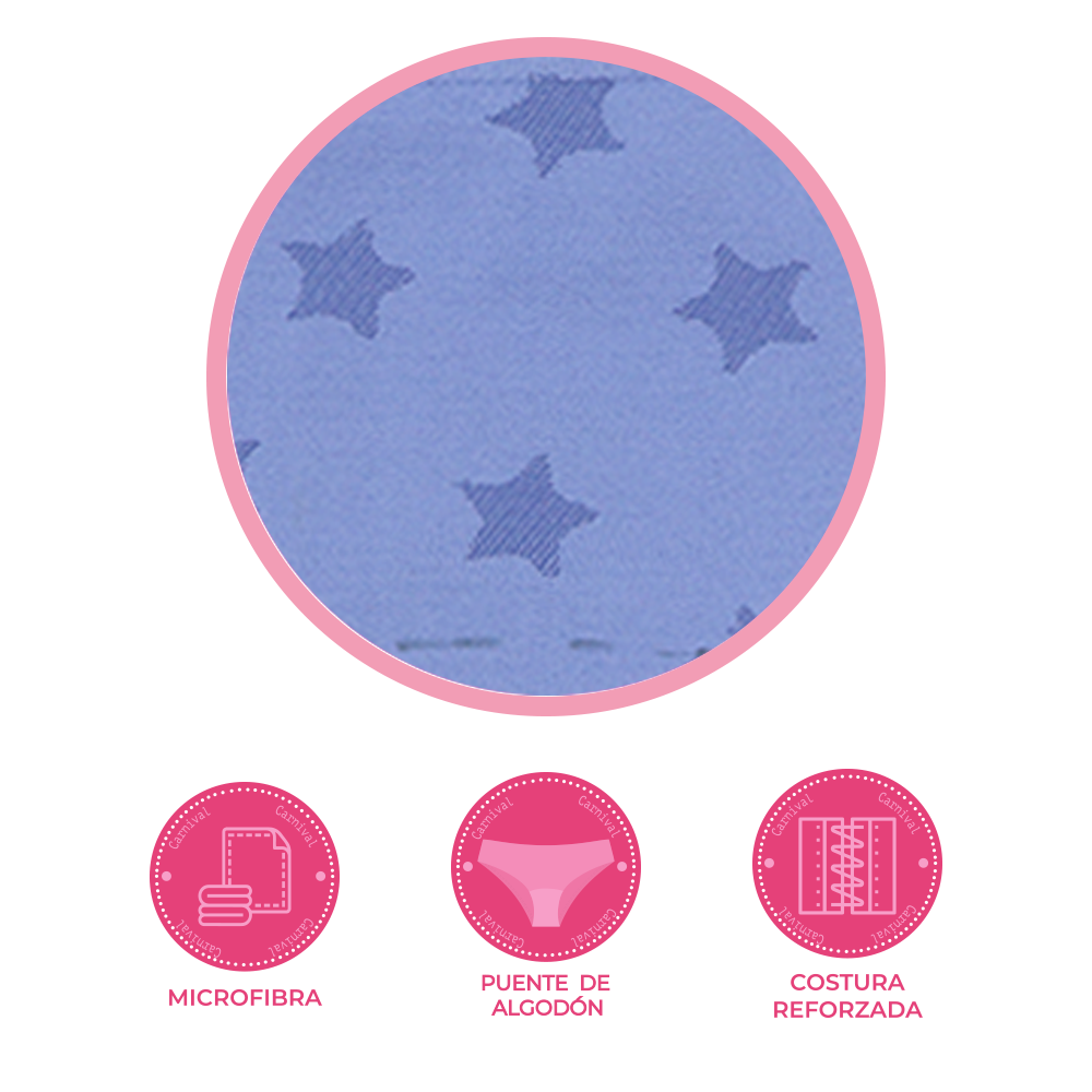 Panty coordinable con estampado de estrellas 7422 Carnival Fashion Carnival