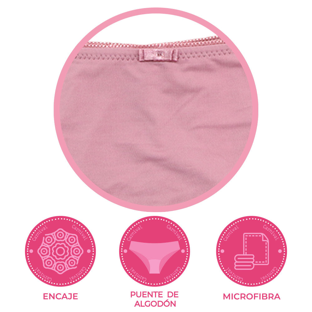 Pantie coordinable con detalles de encaje 74226 Lady Carnival Carnival