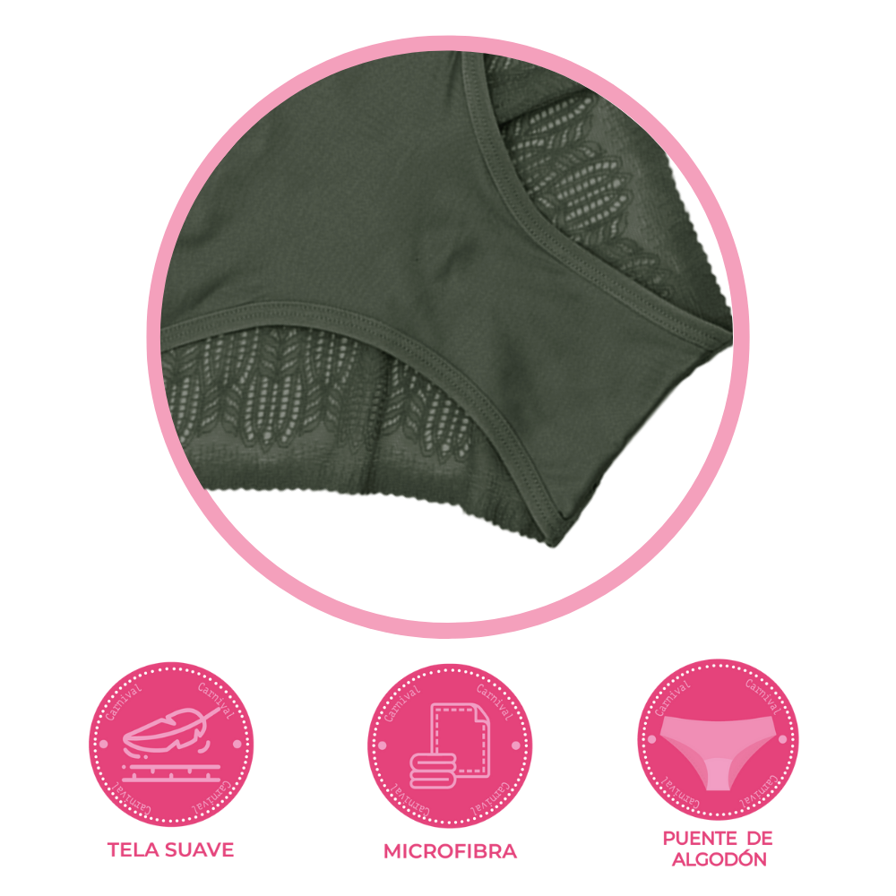 Panty coordinable corte hipster con puente de algodón 74264 Carnival Carnival