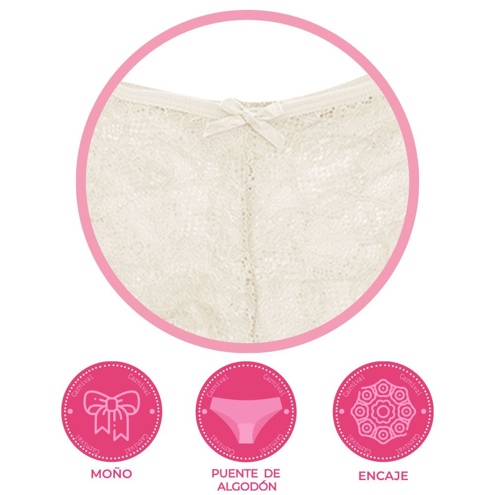Pantie coordinable con encaje 74265 Carnival Carnival