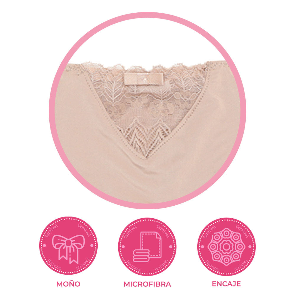 Pantie coordinable con detalles de encaje 74375 Lady Carnival Carnival