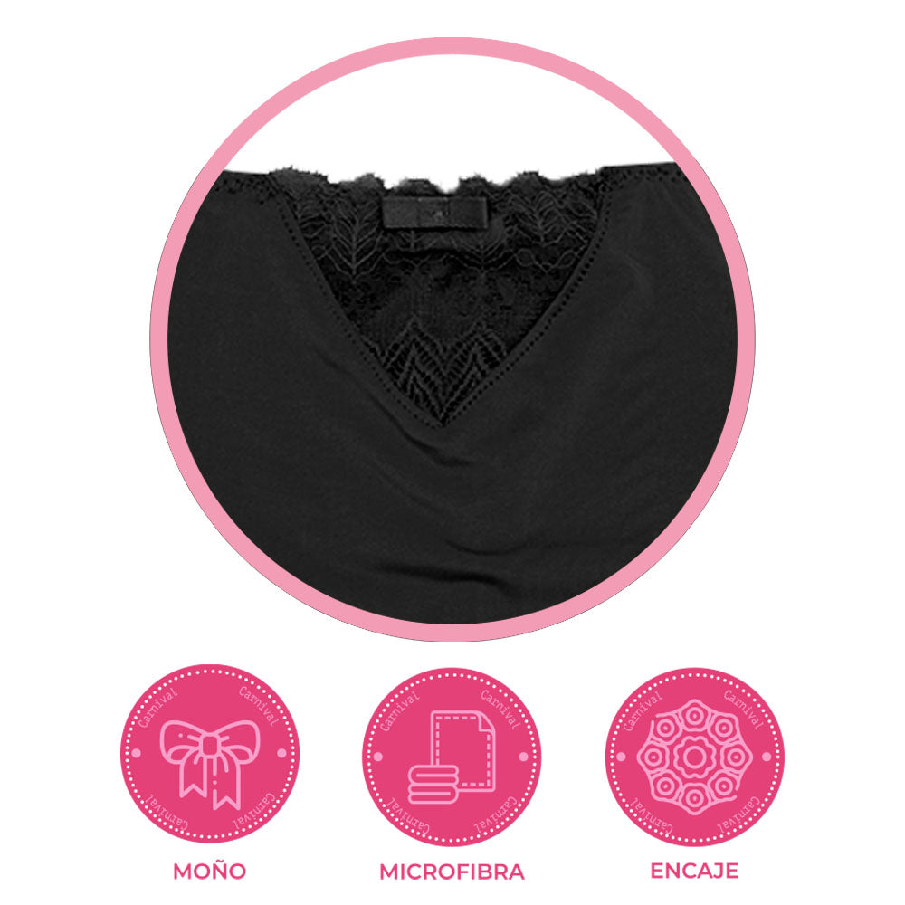 Pantie coordinable con detalles de encaje 74375 Lady Carnival Carnival
