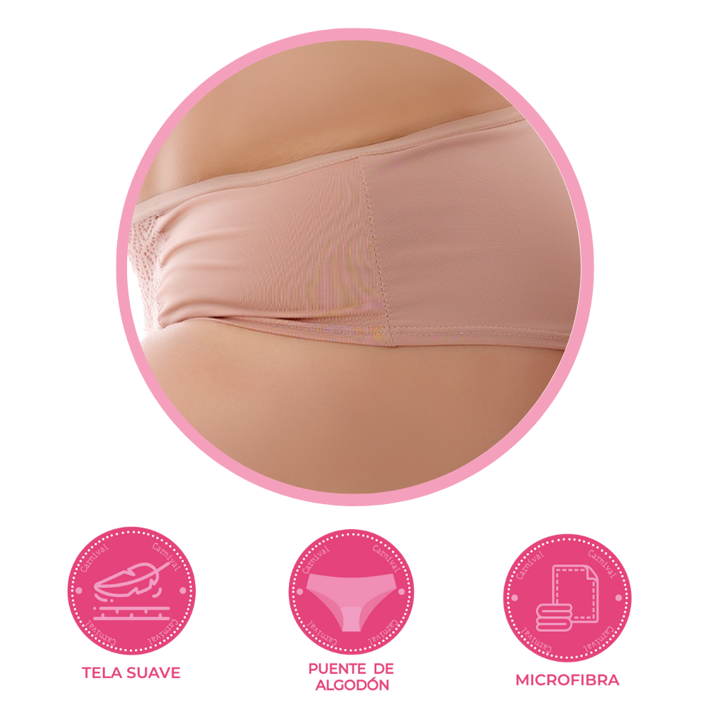 Pantie coordinable de talla extra con encaje 74380 Lady Carnival Carnival