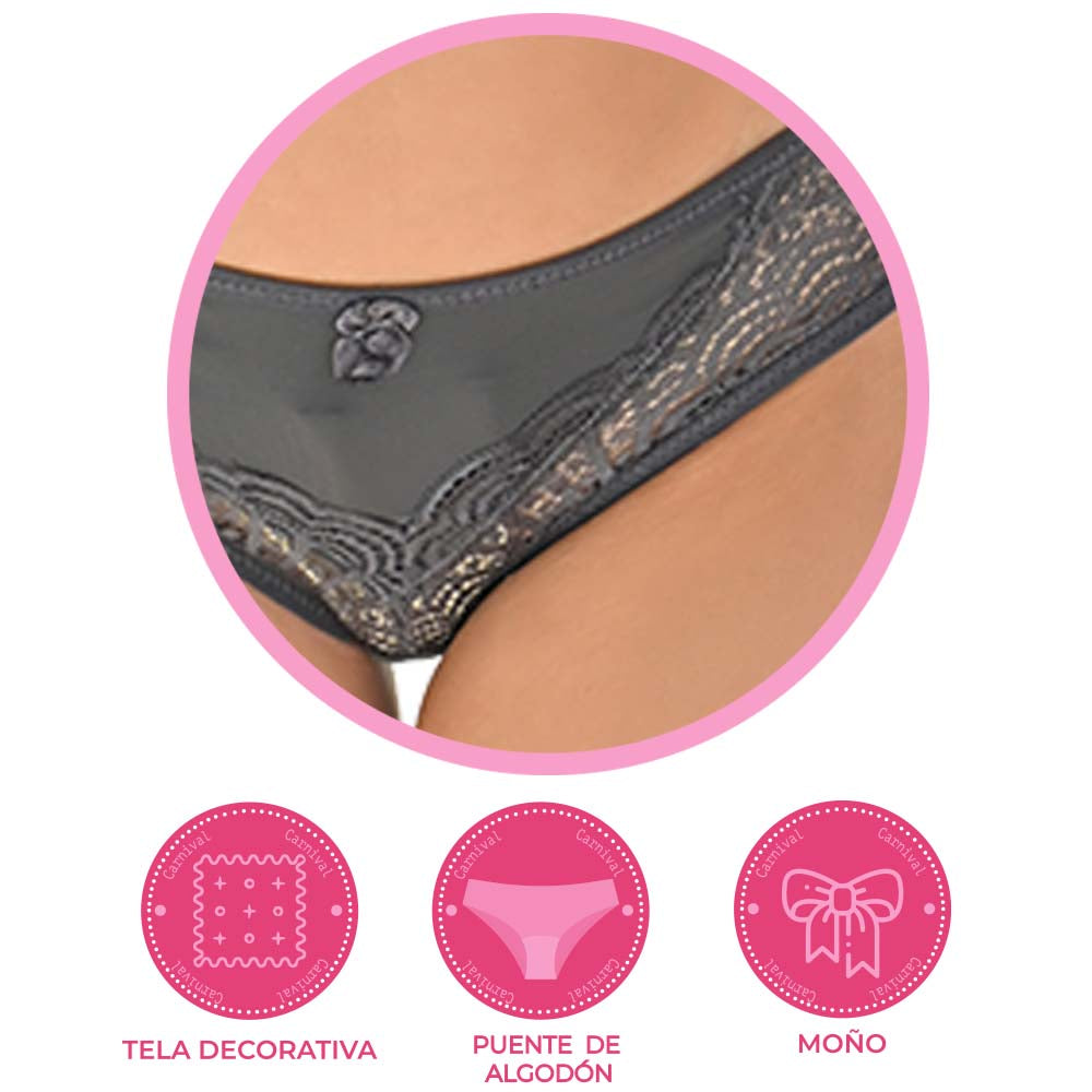 Pantie coordinable con detalles de encaje 74382 Carnival Carnival