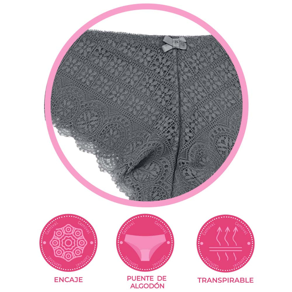 Pantie coordinable con encaje 74405 Lady Carnival Carnival