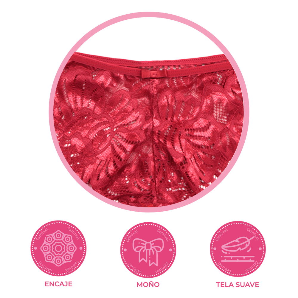 Panty coordinable con encaje 74418 Lady Carnival