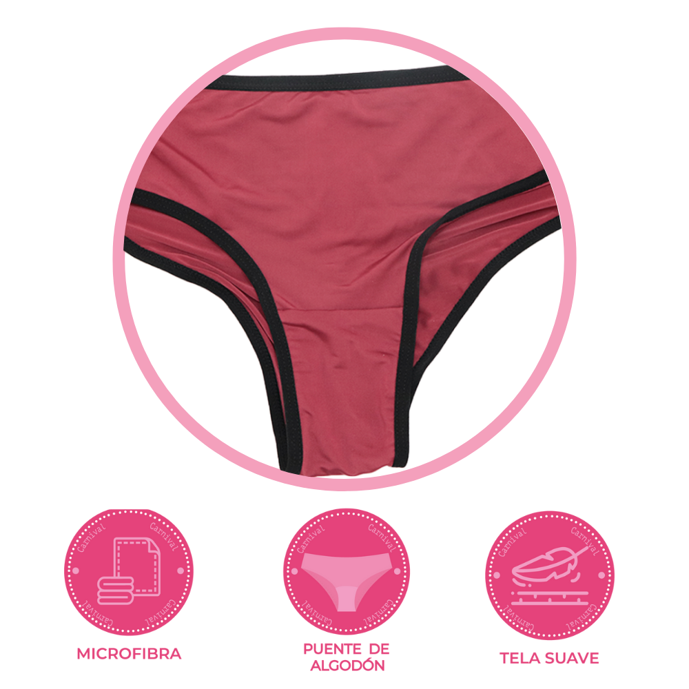 Panty coordinable corte hipster con puente de algodón 74465 Carnival Carnival