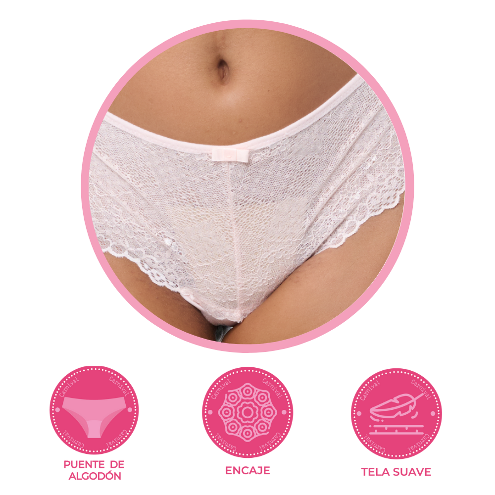 Panty coordinable con detalles de encaje 74669 Lady Carnival Carnival
