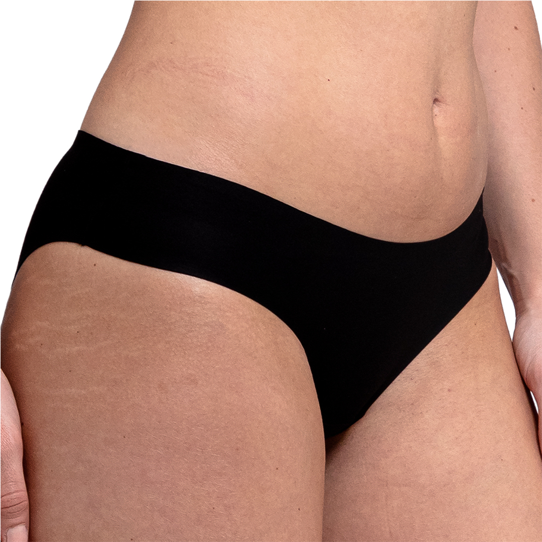 Panty básica negra corte láser 74474 Carnival