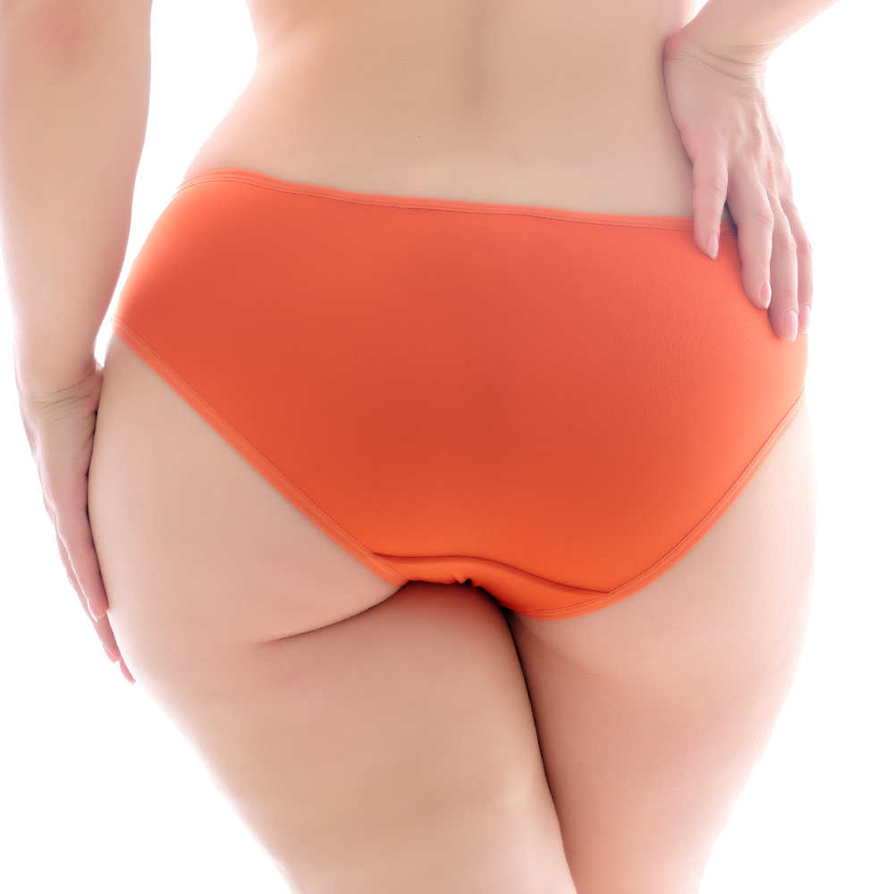 Panty coordinable corte hipster con aplicaciones de encaje naranja 74503 Carnival Carnival